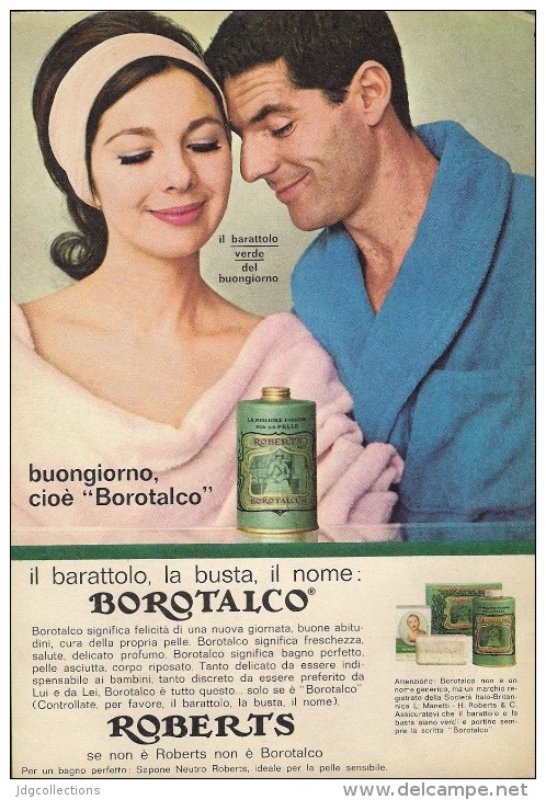 # BOROTALCO MANETTI & ROBERTS Florence 1960s Advert Pubblicità Publicitè Reklame Firenze Talc Talcum Powder Cosmetics - Ohne Zuordnung