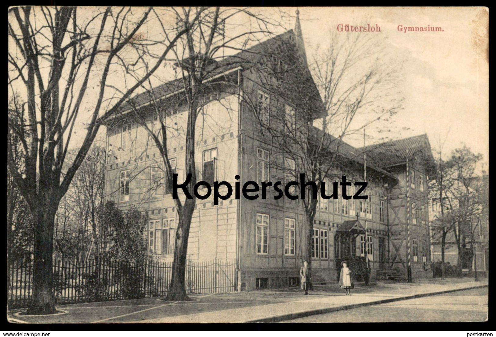 ALTE POSTKARTE GÜTERSLOH GYMNASIUM SCHULE School école Cpa Postcard AK Ansichtskarte Guetersloh - Guetersloh