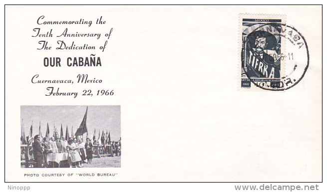 Mexico 1966 10th Anniversary Of Our Cabana Souvenir Cover - Mexiko