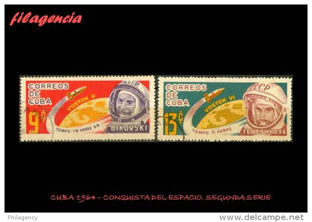 USADOS. CUBA. 1964-12 ASTRONAUTAS - Used Stamps