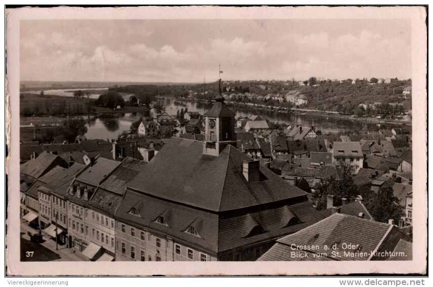 ! 1941 Ansichtskarte Aus Crossen A.d. Oder, Neumark, Feldpost. Adlershof - Neumark