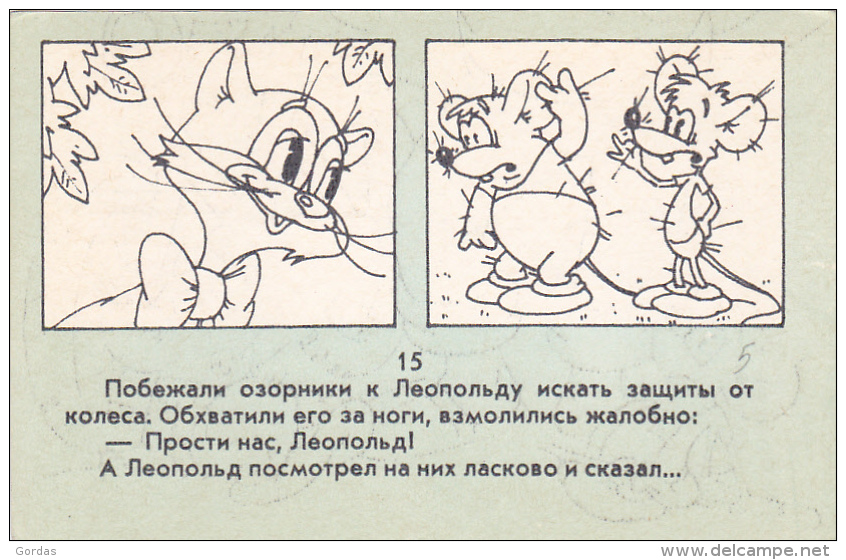 Russian Comics In Postcard Size - Slavische Talen