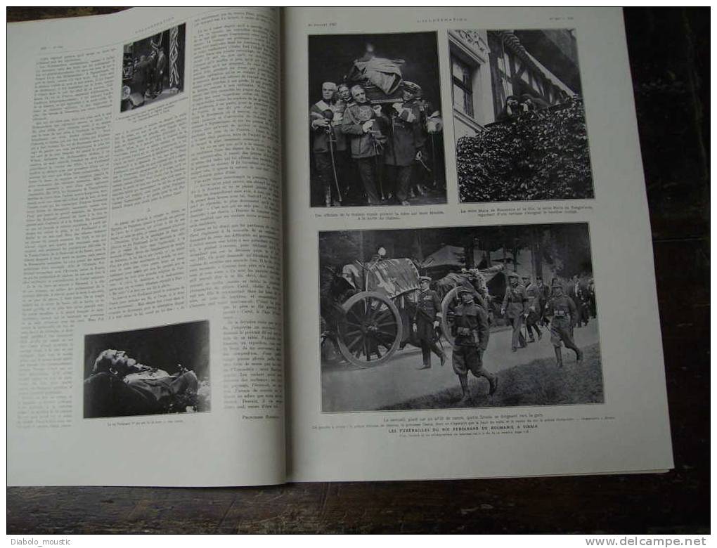 1927 Roumanie ;BOSSUET; Valgaudemar ;VIENNE ;MORMON,Salt Lake City ; Général Nivelle; Ypres;PARIS; Avions;BORDEAUX - L'Illustration