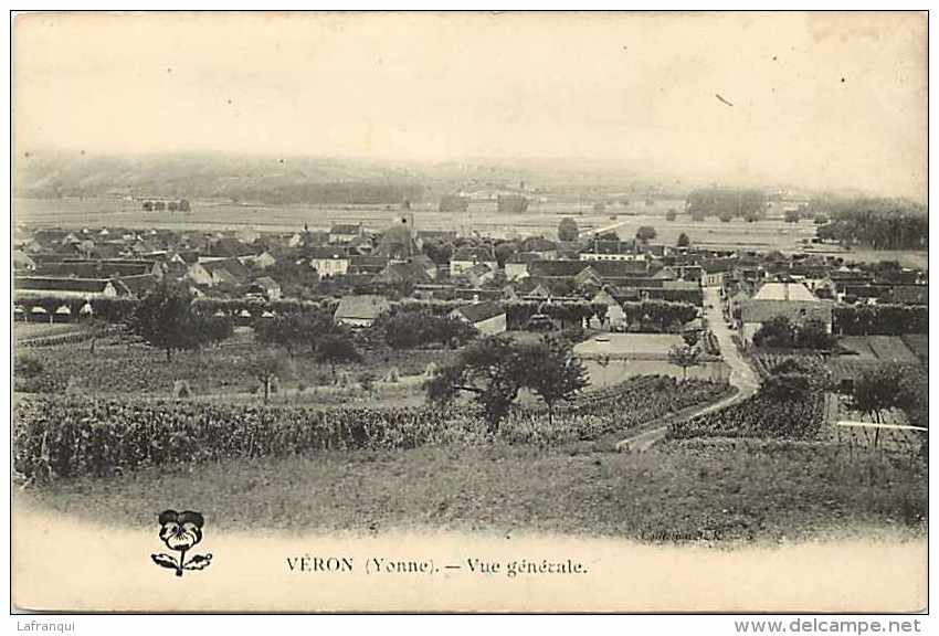 Yonne -ref Bis- A64- Veron - Vue Generale   -carte Bon Etat- - Veron