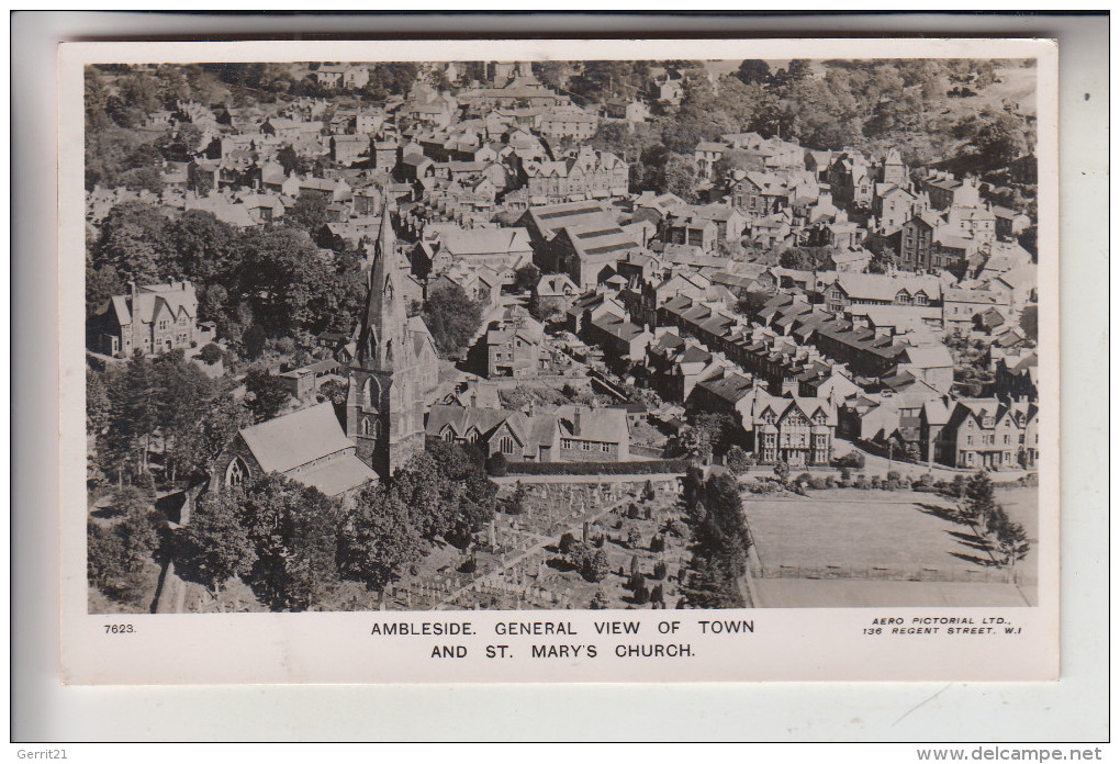 UK - ENGLAND - CUMBRIA - AMBLESIDE, General View From Air - Ambleside