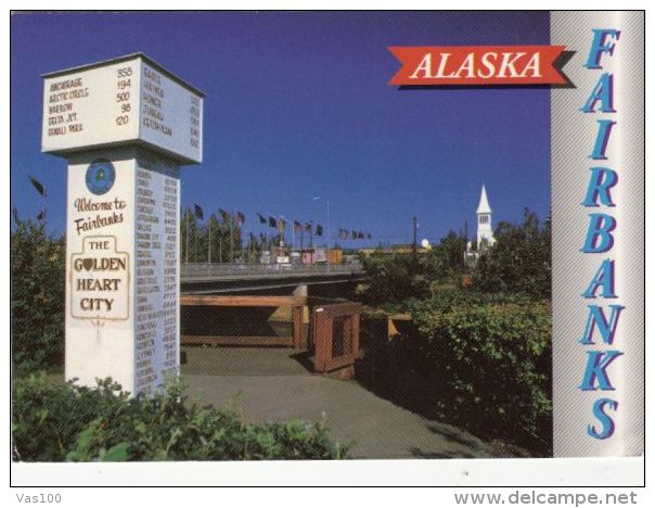 CPA FAIRBANKS- BRIDGE, DISTANCE MARKER - Fairbanks