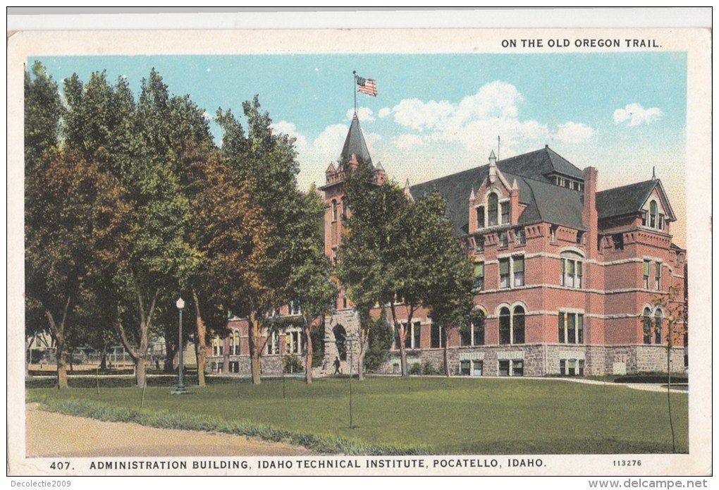 BT16999 Administration Building Idaho Pocatello  USA Scan Front/back Image - Pocatello