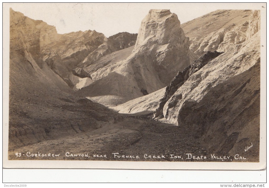 BT17021 Corkscrew Canyon Cal Near Fornace Creek In D   USA Scan Front/back Image - Death Valley