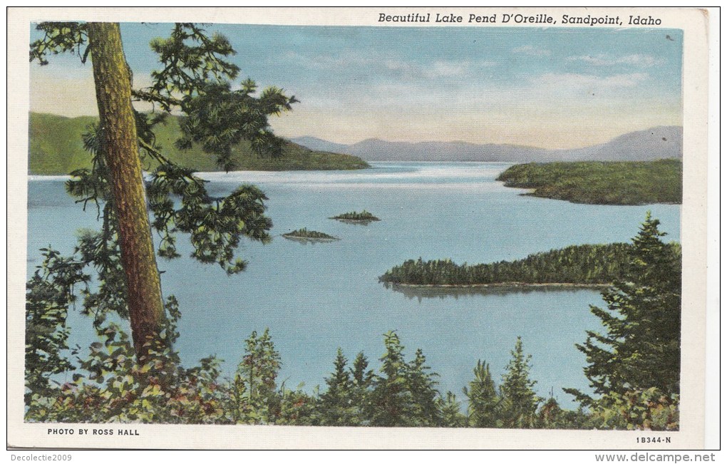 BT17291 Idaho Sandpoint Beautiful Lake Pend D Oreille USA Scan Front/back Image - Autres & Non Classés