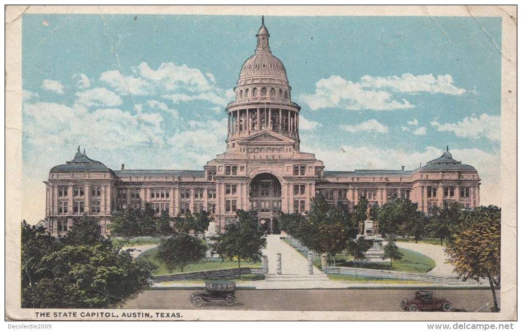 BT17299 The State Capitol Austin Texas  USA Scan Front/back Image - Austin