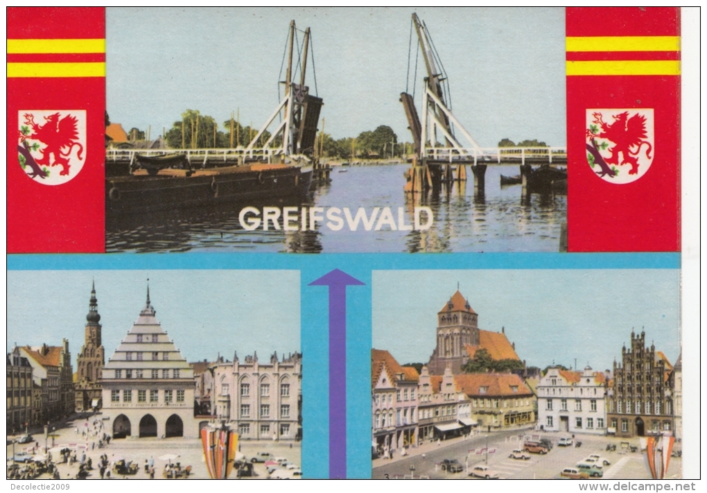 BT19656 Greifswald  Multi Views   Germany   Scan Front/back Image - Greifswald