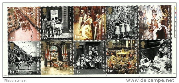 2003 - Gran Bretagna 2444/53 Incoronazione, - Unused Stamps