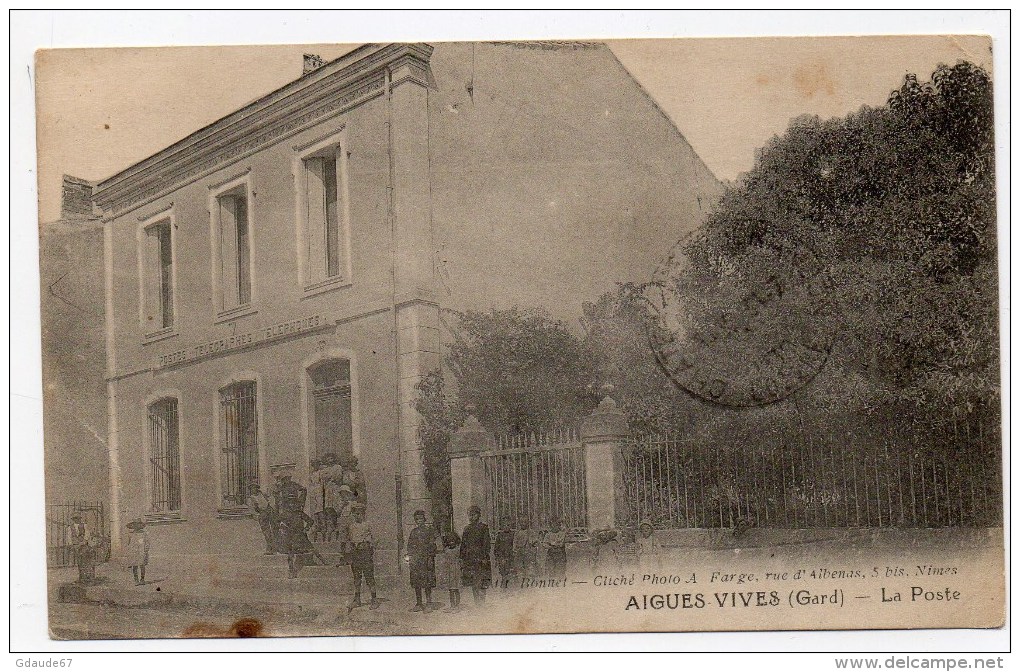 AIGUES VIVES (30) - LA POSTE - Aigues-Vives