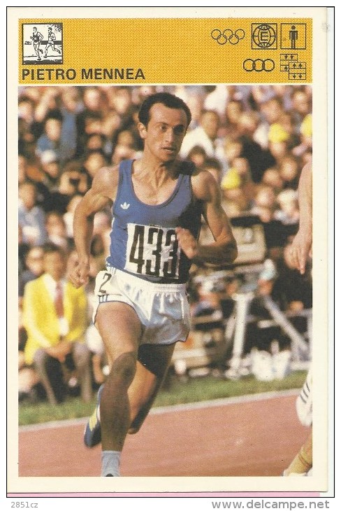 SPORT CARD No 229 - Pietro Mennea, Yugoslavia, 1981., Svijet Sporta, 10 X 15 Cm - Atletiek