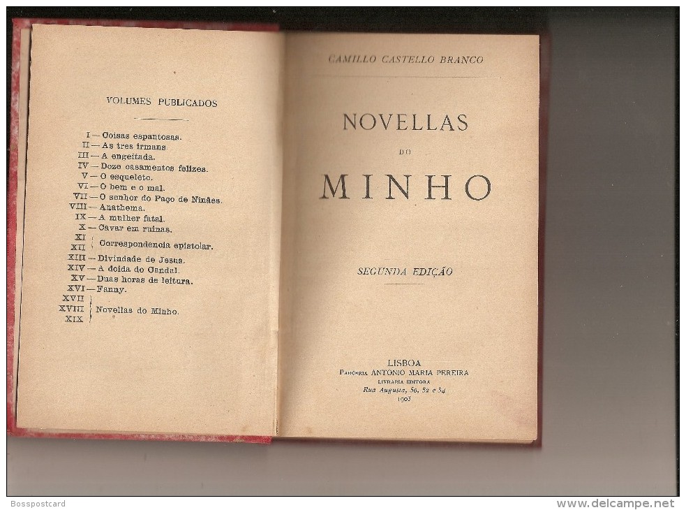 Famalicão - S. Miguel De Seide - "Novelas Do Minho", 2ª Edição - Camilo Castelo Branco (4 Scans) - Romane