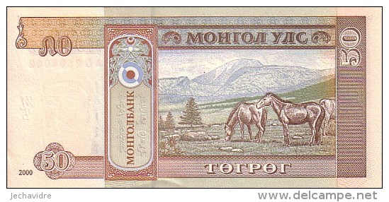 MONGOLIE  50 Tugrik   Emission De 2000    Pick 64       ***** BILLET  NEUF ***** - Mongolia