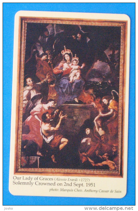 INDEPENDENT INSURANCE ( Malta ) Our Lady Zabbar Church Eglise Kirche Iglesia Chiesa Kerk Churches Religion Painting - Malte