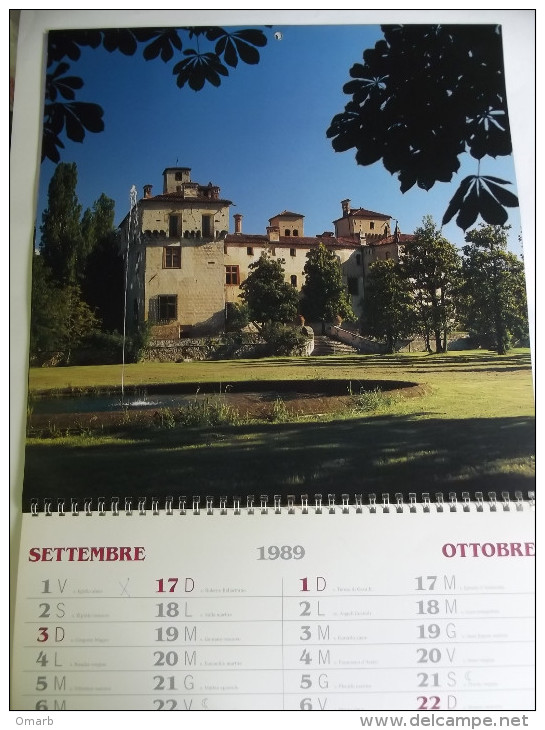 Alt394 Calendario 1989 Parete, Castelli Biellesi, Castello Massazza Castellengo Castelletto Valdengo Ternengo Verrone - Formato Grande : 1981-90