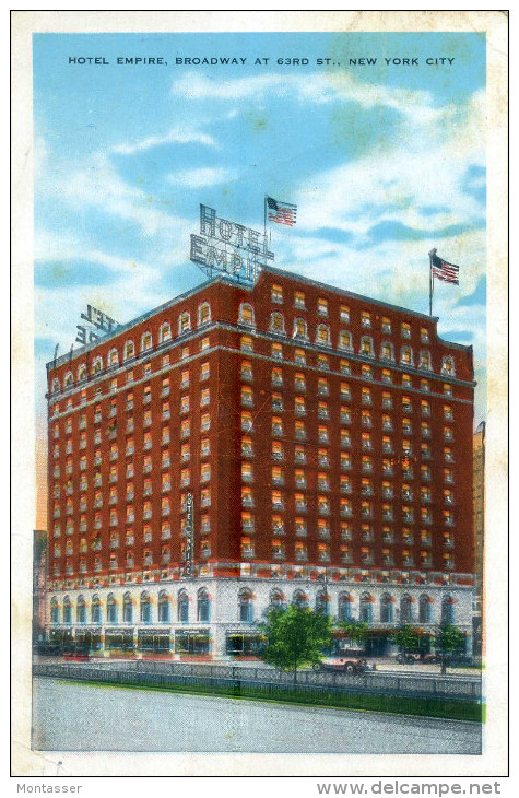 NEW YORK. Hotel Empire 63 Rd. St. Posted For LUINO (Italy)1935. - Broadway