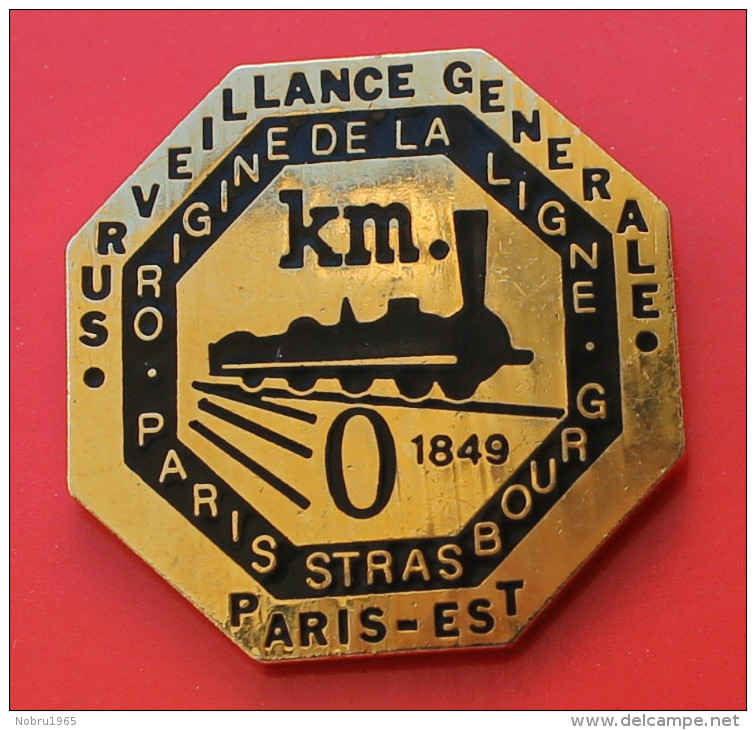 Pin´s Train Paris Strasbourg Surveillance De La Ligne 1849 - TGV