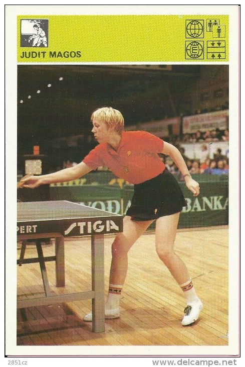 SPORT CARD No 190 - Judit Magos, Yugoslavia, 1981., Svijet Sporta, 10 X 15 Cm - Tennis Tavolo