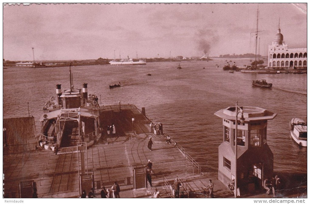 1951 - CARTE De PORT-SAÏD (FERRY BOAT) Avec CACHET De PAQUEBOT Pour Le BPM 420 (TROUPES FRANCAISES EN ALLEMAGNE) - Briefe U. Dokumente