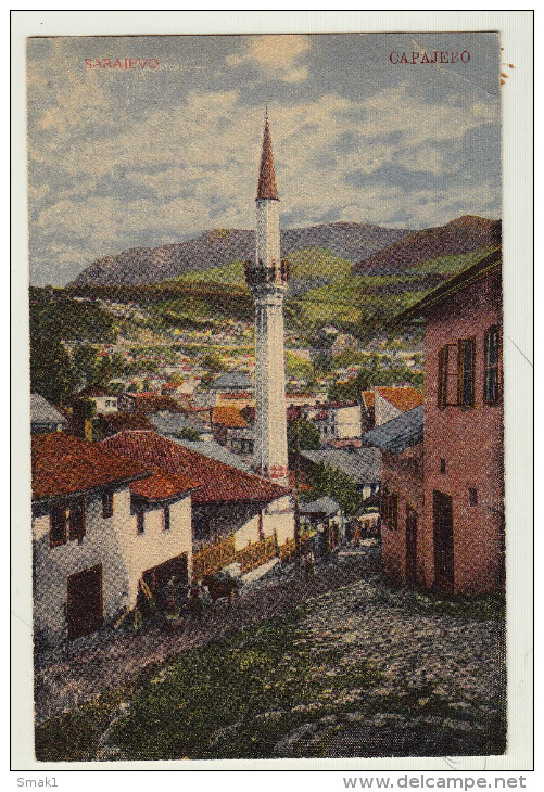 AK BOSNIEN-HERZEGOWINA SARAJEVO MINARETT PANORAMA - Bosnia Erzegovina