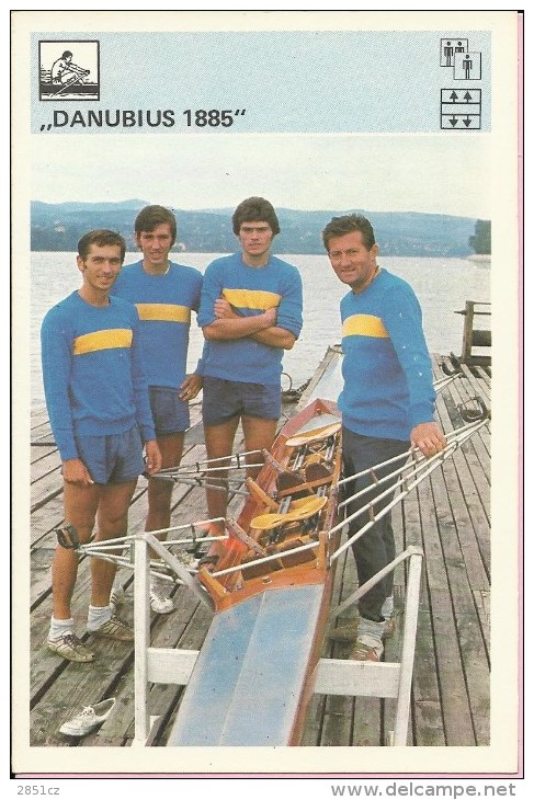 SPORT CARD No 228 - Danubis 1885, Yugoslavia, 1981., Svijet Sporta, 10 X 15 Cm - Rowing