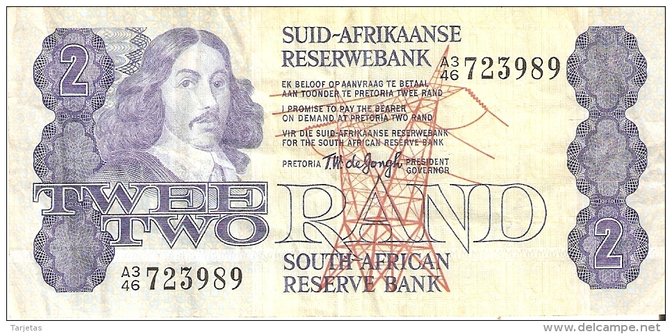 BILLETE DE SURAFRICA DE 2 RAND (BANKNOTE) - Suráfrica