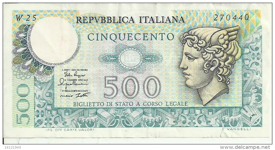 D 354A - 500 LIRE MERCURIO 2/04/1979 (W Serie Sostitutiva R) - 500 Lire