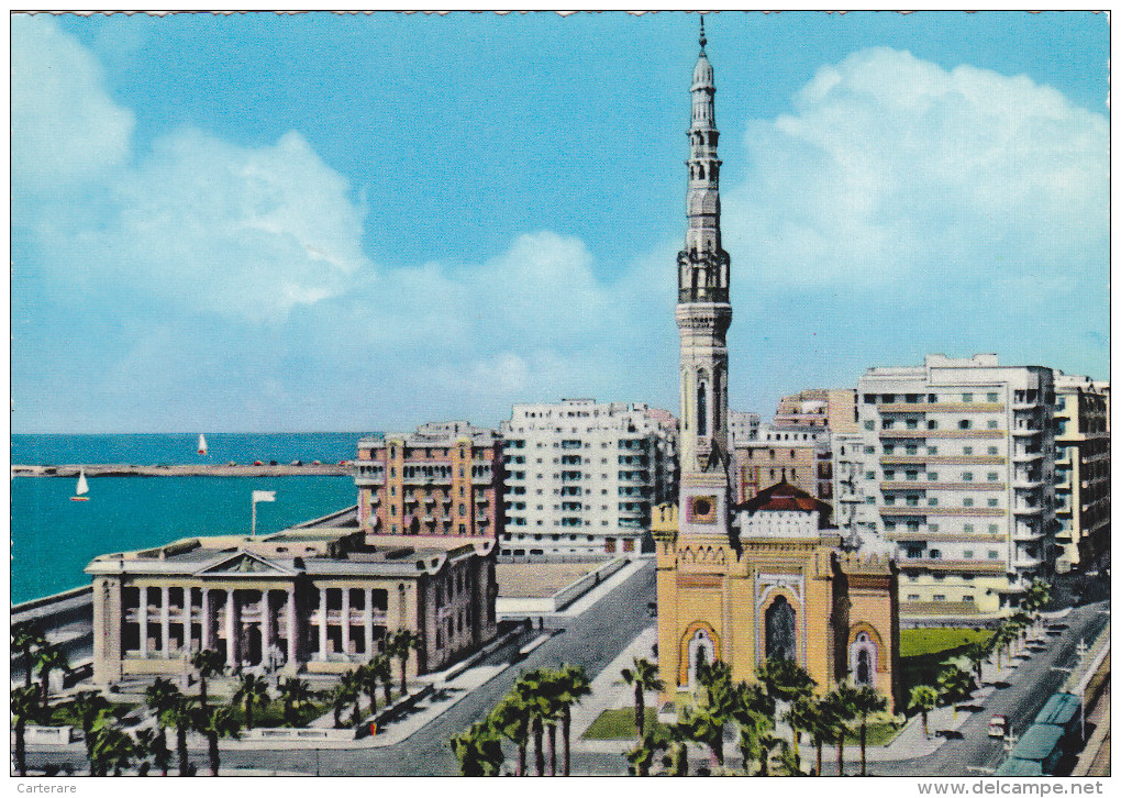 EGYPTE,EGYPT,ALEXANDRIE,ALEXANDRIEN,ALEXANDRIA,IL Y A 60 ANS,vue Aerienne,photo LEYNERT ET LANDROCK - Alexandrie