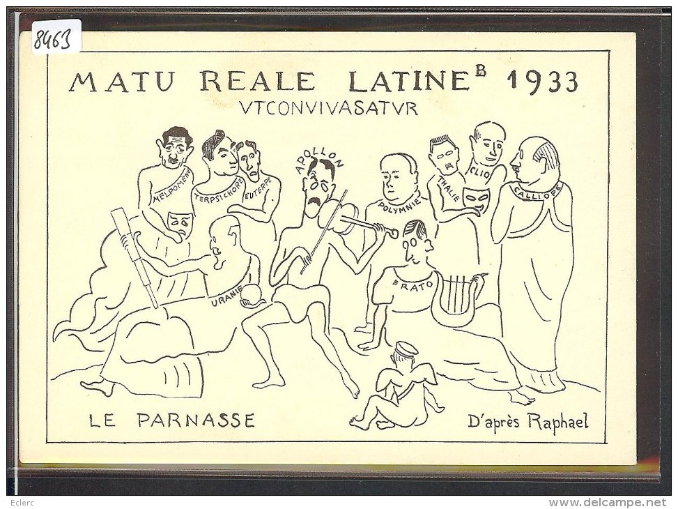 FORMAT 10x15 - SOCIETE D´ETUDIANTS - STUDENT SOCIETY - MATU REALE LATINE 1933 - TB - Studen