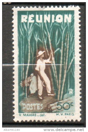 REUNION  50c Vert Brun 1947 N°265 - Neufs