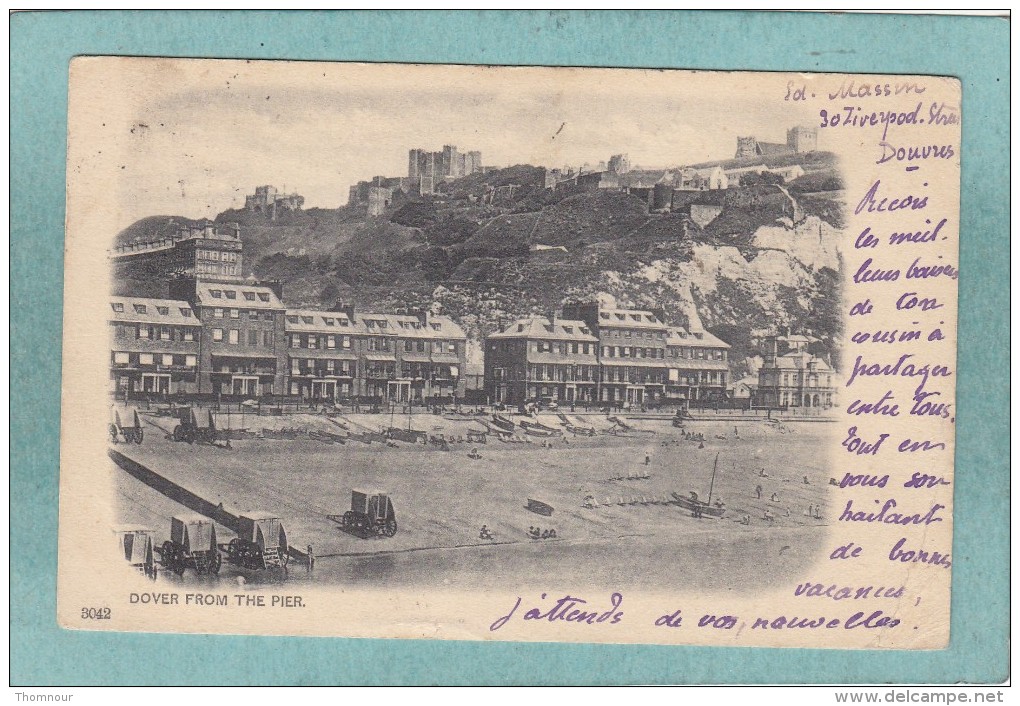 DOVER  FROM  THE  PIER  -  1905   -  BELLE CARTE   - - Dover