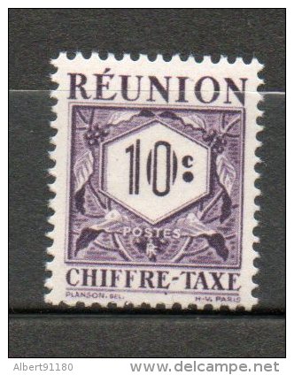 REUNION  Taxe 10c Lilas 1947 N°26 - Timbres-taxe