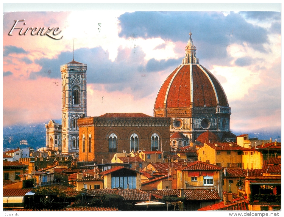 Firenze, Italy Italia Postcard Posted 2013 Stamp - Firenze (Florence)