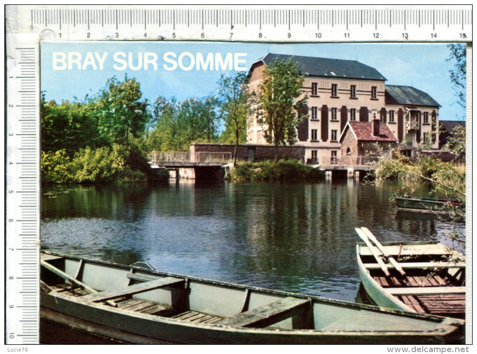 BRAY SUR SOMME  -  Vue Du Moulin  -   Barques - Bray Sur Somme