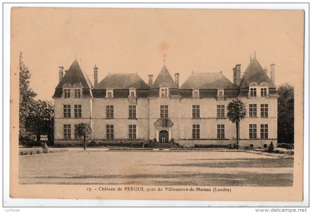 40 - CHÂTEAU DE PERQUI, PRÈS DE VILLENEUVE DE MARSAN - Réf. N°27 - - Villeneuve De Marsan