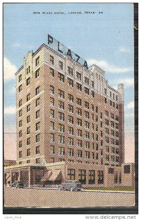 1945 Estados Unidos  USA Vintage Original Old Postcard Advertising New Plaza Hotel, Laredo Texas - Laredo