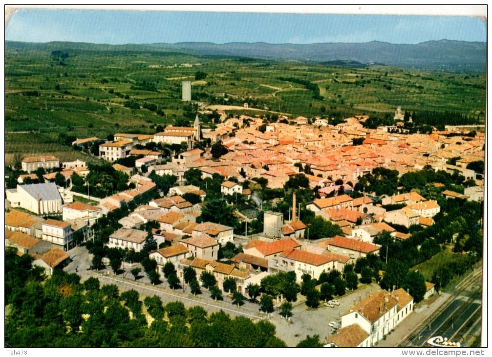 C P M--34---PAULHAN--vue Générale Aérienne  Le Quartier De La Gare -----voir 2 Scans - Paulhan