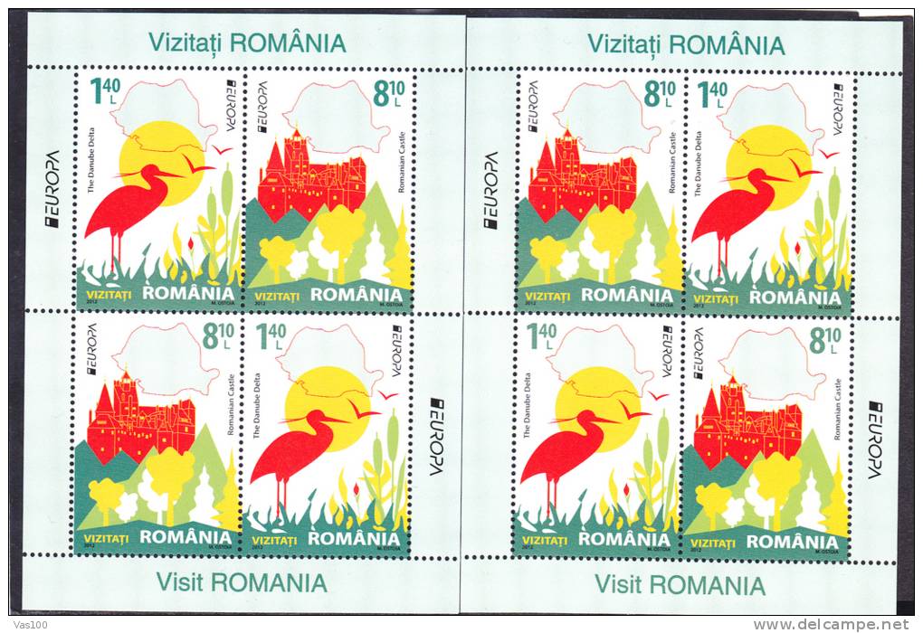 EUROPA 2012 BLOCKS  MNH,model A & B ROMANIA - 2012