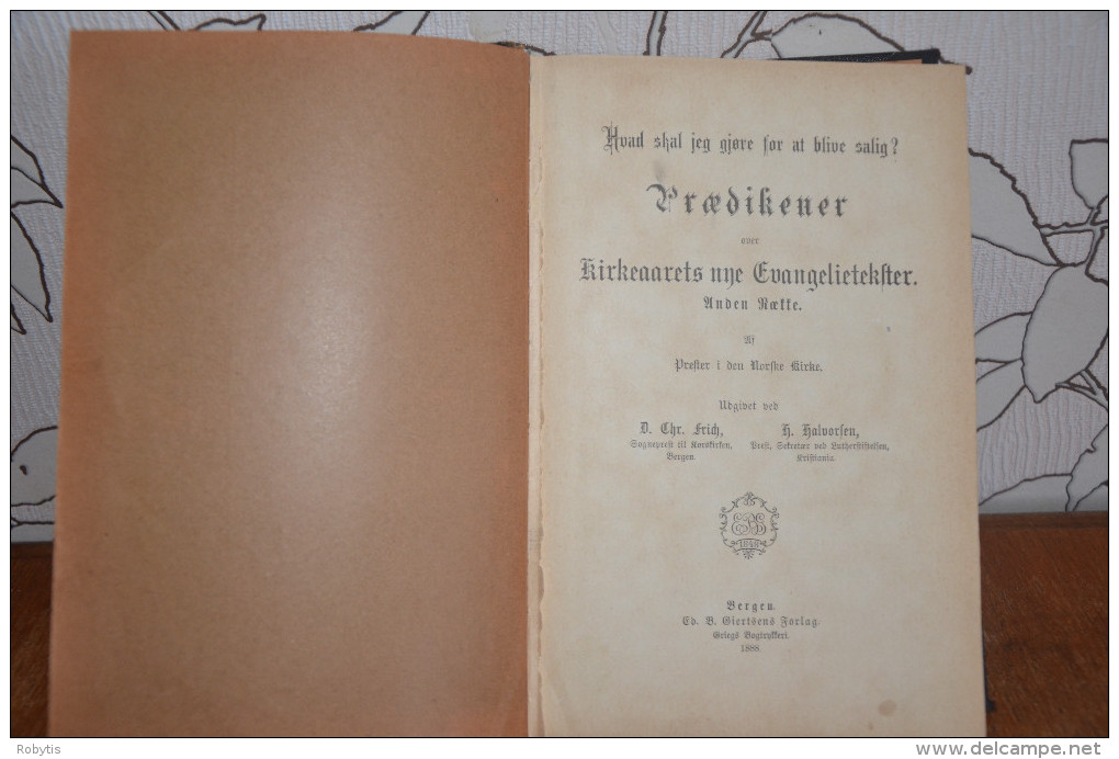 Norway Norge  Religion Book 1888 - Scandinavische Talen