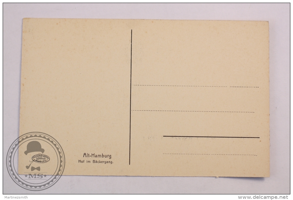 Postcard Germany - Alt Hamburg Hof Im Bäckergang - Uncirculated - Edited Knackstedt & Näther - Altona