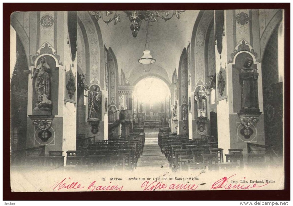 Cpa  Du 17  Matha Intérieur De L´ église De Sainte  Hérie EE11 - Matha