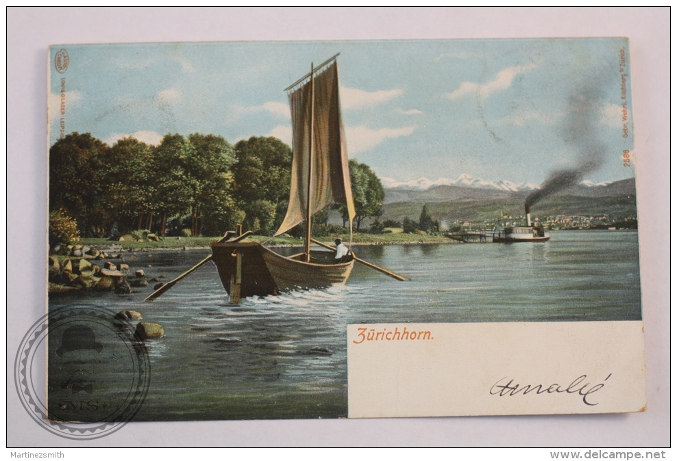 Postcard Switzerland - Zürichhorn - Circulated - Edited Gebr. Wehrli, Kilchberg - Louis Glaser Leipzig - Kilchberg