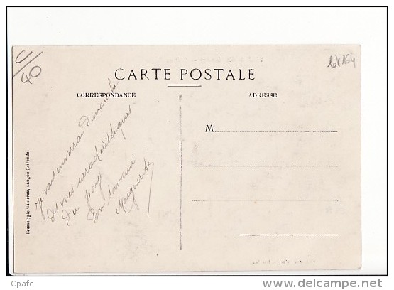 Carte 1910 SORE / CHATEAU BACQUE - Sore