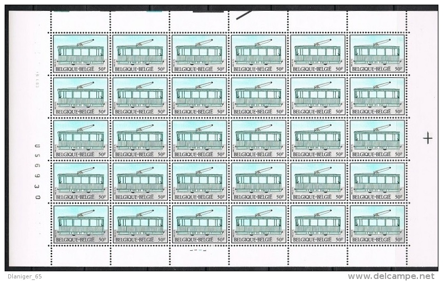 Année 1983 - COB 2081** - Histoire Du Tram Et Du Troley -  50F (pl 1) - Cote 114,00 € - Non Classificati