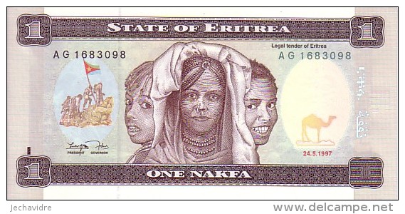 ERYTREE   1 Nafka  Emission Du 24-05-1997   Pick 1    ***** BILLET  NEUF ***** - Erythrée
