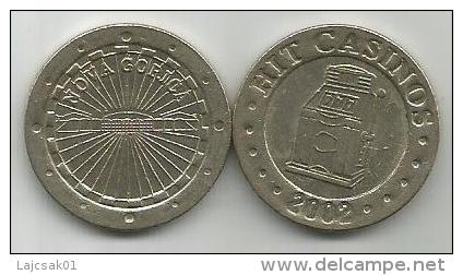 Slovenia HIT CASINO Casinos Nova Gorica Amusement Token 2002. SL248/C 24 Mm - Casino