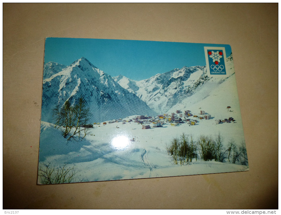 LES 2 ALPES...VUE GENERALE...XE JO D'HIVER ...GRENOBLE 1968 - Autres & Non Classés